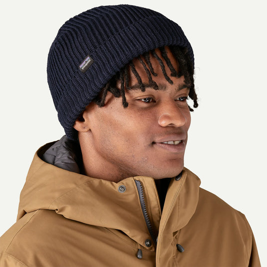 Patagonia Unisex Fishermans Rolled Beanie Navy Blue 29105-NVYB