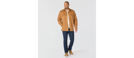 Carhartt Men's Newcastle Long Sleeve Shirt Brown 107307-BRN