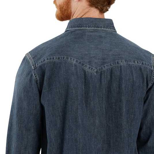 Carhartt Men's Montana Denim Relaxed LS Shirt Wyatt 106429-HK3