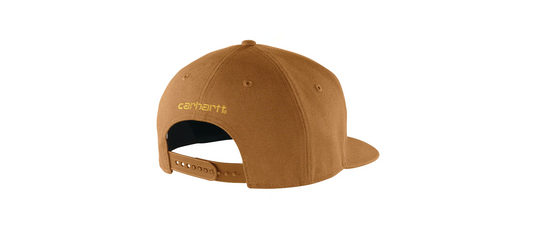Carhartt Men's Firm Duck Flat Brim Cap Brown 106665-211