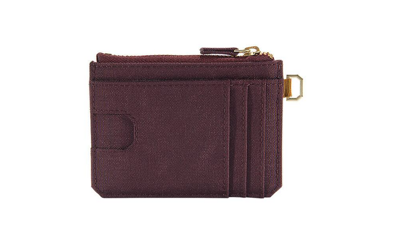 Load image into Gallery viewer, Carhartt Unisex Nylon Duck Zip Card Keeper Wallet Brown 801977-211
