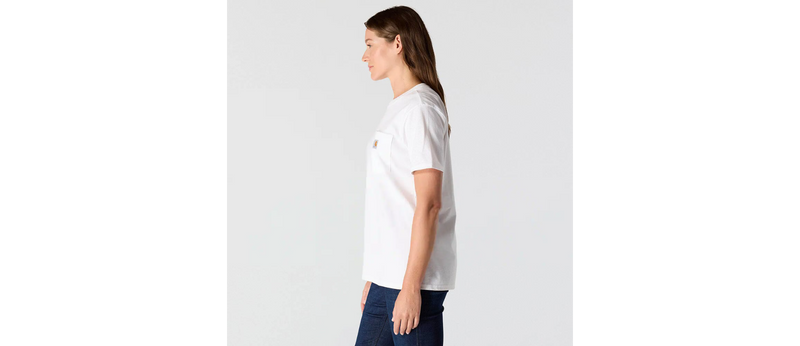 Load image into Gallery viewer, Carhartt Women's Heavyweight Pocket T-Shirt White 103067-100
