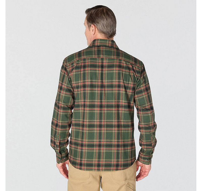 Load image into Gallery viewer, Carhartt Men's Hamilton Relaxed Long Sleeve Plaid Shirt Forestry Green/Amber Terrain 107010-GS8
