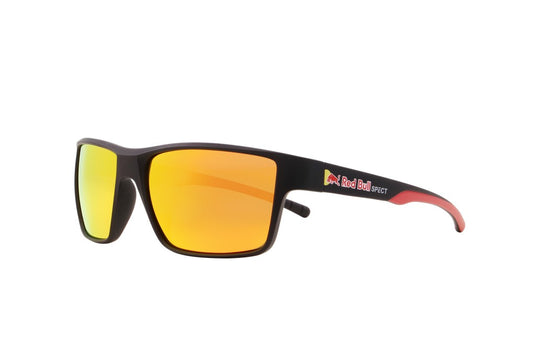 Red Bull Unisex Spect Chase Sunglasses Black-Red with Red Mirror CHASE-02P