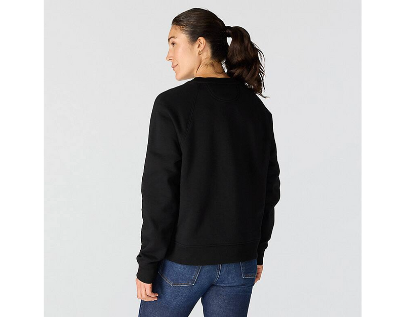 Load image into Gallery viewer, Carhartt Women's Sawyer Crewneck Sweatshirt Black 107415-BLK
