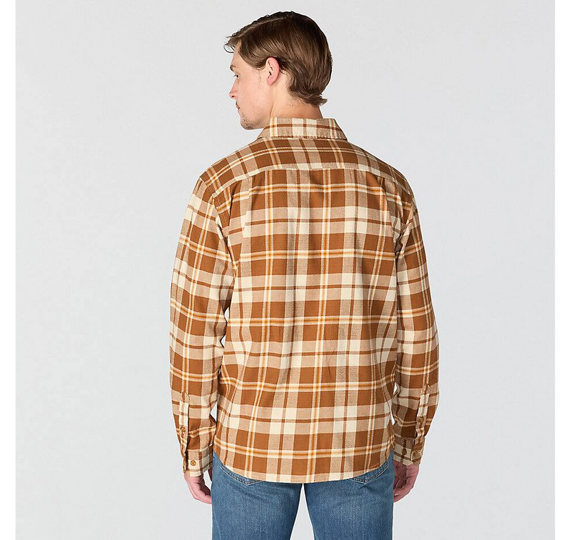 Load image into Gallery viewer, Carhartt Men's Hamilton Relaxed Long Sleeve Plaid Shirt Brown 107010-BRN
