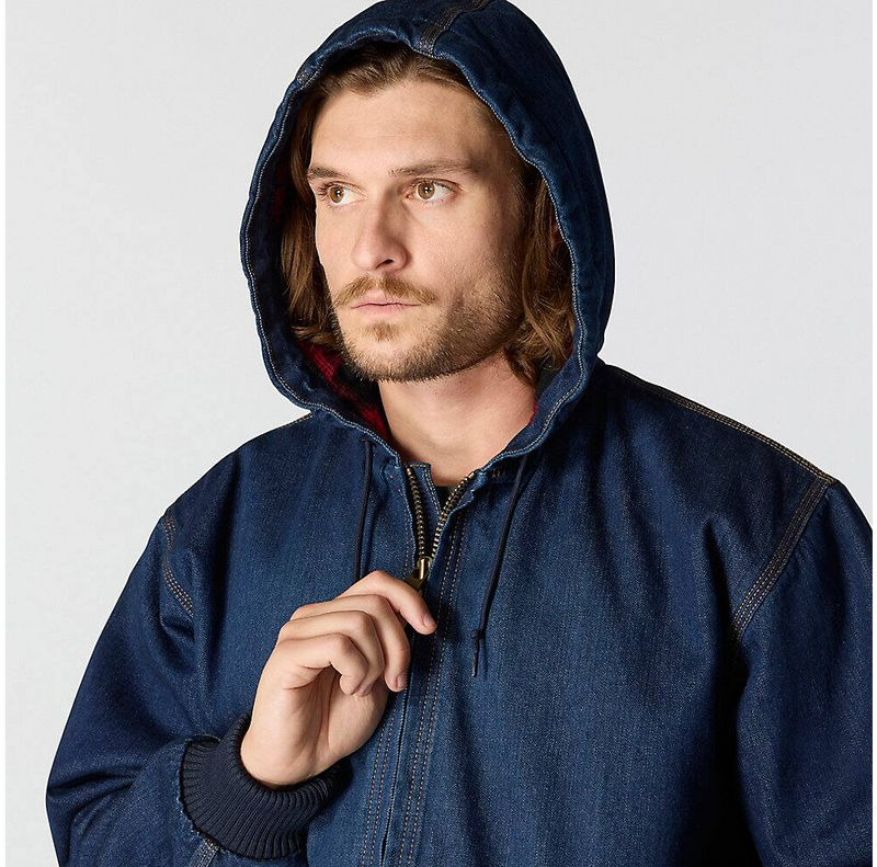Load image into Gallery viewer, Carhartt Men's Loose Fit Denim Active Jacket 2 Warmer Rating 106976-HR4
