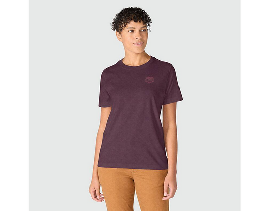 Carhartt Women's Irvine Relaxed Heritage Heart T-Shirt Deep Cherrywood 107534-RF2