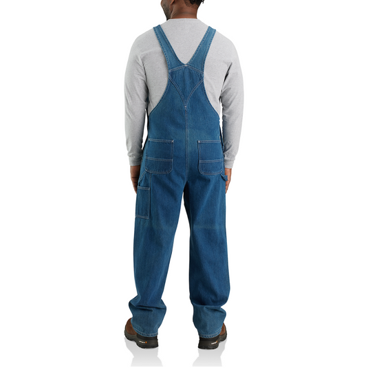 Carharrt Mens' Loose Fit Denim Bib Overall Darkstone 104672-DST