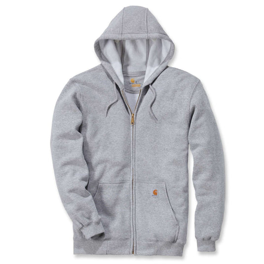 Carhartt Mens' Loose Fit Midweight Full-Zip Sweatshirt Heather Gray K122-HGY