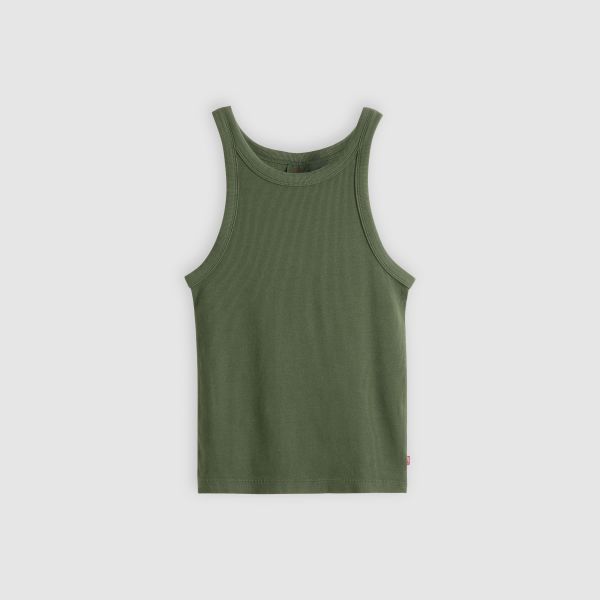 Load image into Gallery viewer, Levi's Women's Essential Racer Tank Top Green A33810034
