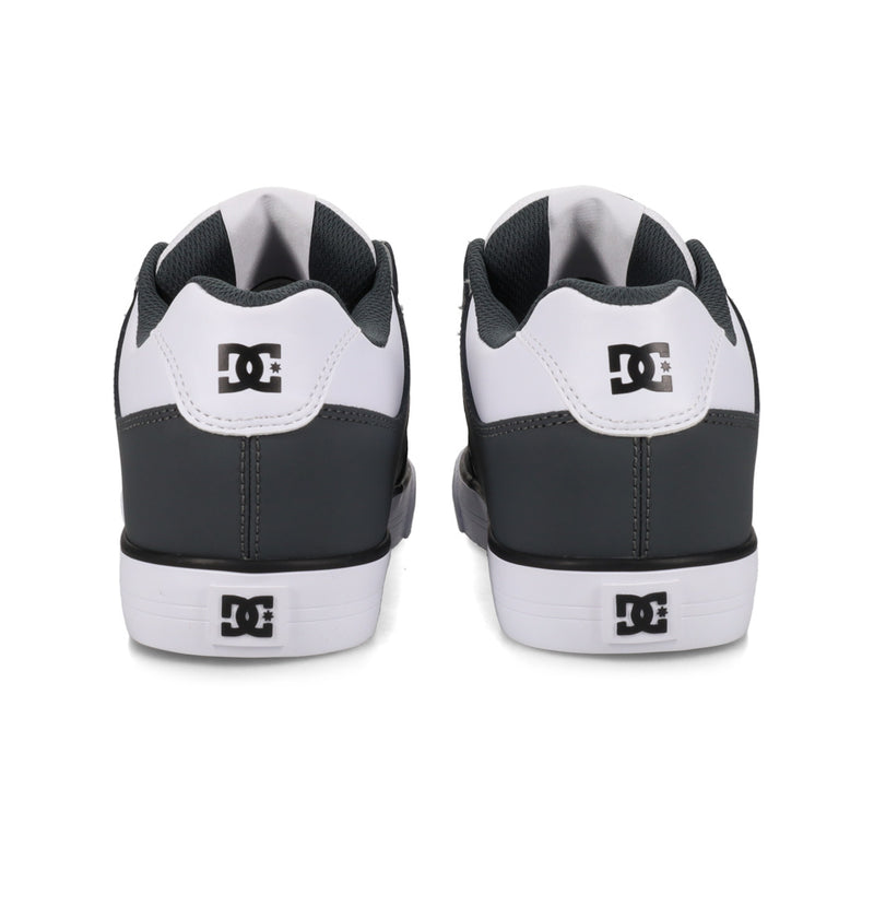 Load image into Gallery viewer, DC Men&#39;s Pure Leather Shoes Grey/LT Grey/White 300660-027
