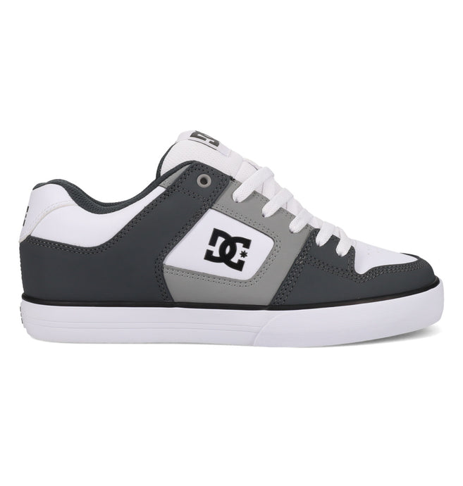 DC Men's Pure Leather Shoes Grey/LT Grey/White 300660-027