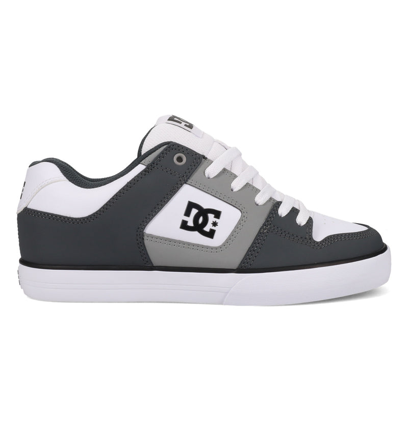 Load image into Gallery viewer, DC Men&#39;s Pure Leather Shoes Grey/LT Grey/White 300660-027
