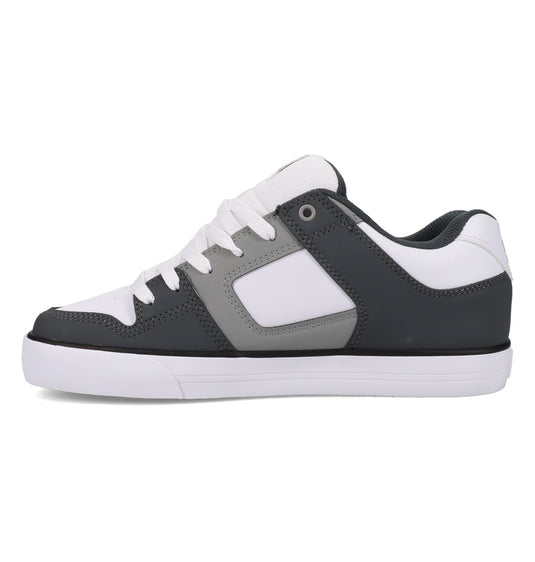 DC Men's Pure Leather Shoes Grey/LT Grey/White 300660-027