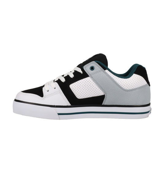 DC Men's Pure Shoes White/Black/Teal 300660-NTI