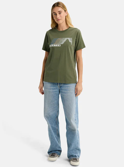 Burton Unisex Elmore Short Sleeve T-Shirt Forest Moss 3020110AA9