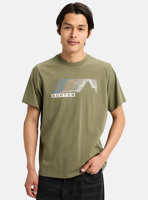 Burton Unisex Elmore Short Sleeve T-Shirt Forest Moss 3020110AA9