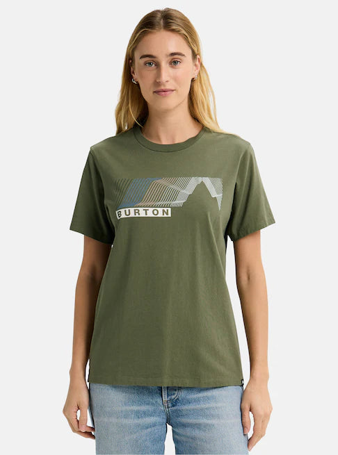Burton Unisex Elmore Short Sleeve T-Shirt Forest Moss 3020110AA9
