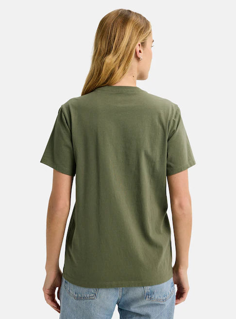 Burton Unisex Elmore Short Sleeve T-Shirt Forest Moss 3020110AA9