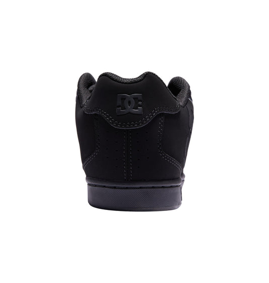 DC Women's Net Leather Shoes Black/Black/Black 302261-3BK