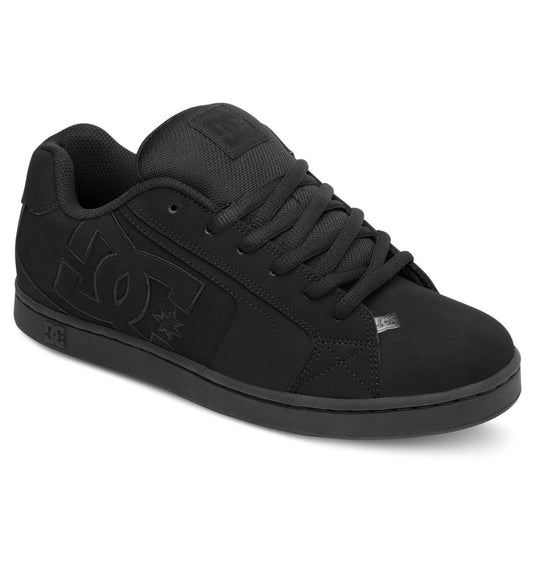 DC Women's Net Leather Shoes Black/Black/Black 302261-3BK