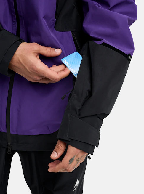 Burton Men's Reserve GORE-TEX 2L Snow Jacket Prism Violet/True Black 3024110E4E