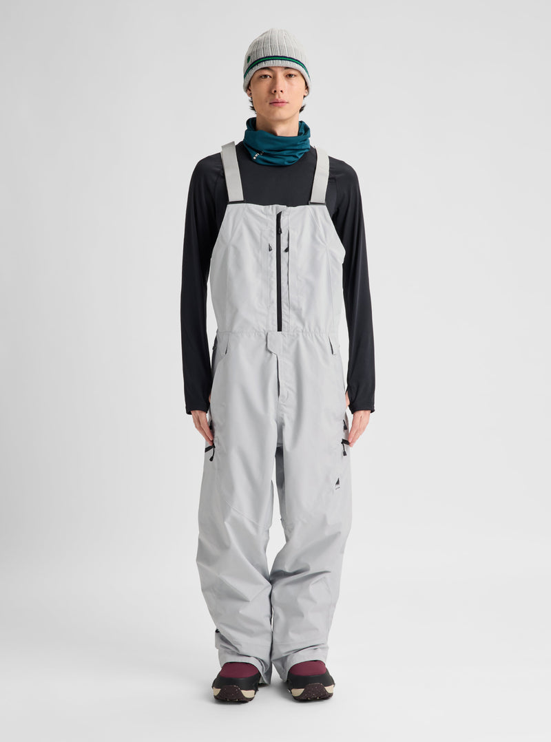 Load image into Gallery viewer, Burton Men's Reserve GORE-TEX 2L Bib Snow Pants Gray Cloud 302451027O
