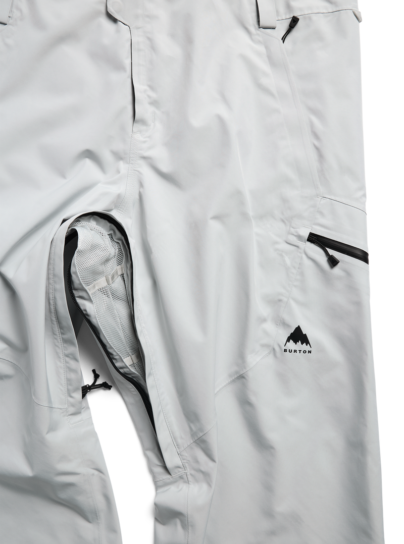Load image into Gallery viewer, Burton Men's Reserve GORE-TEX 2L Bib Snow Pants Gray Cloud 302451027O

