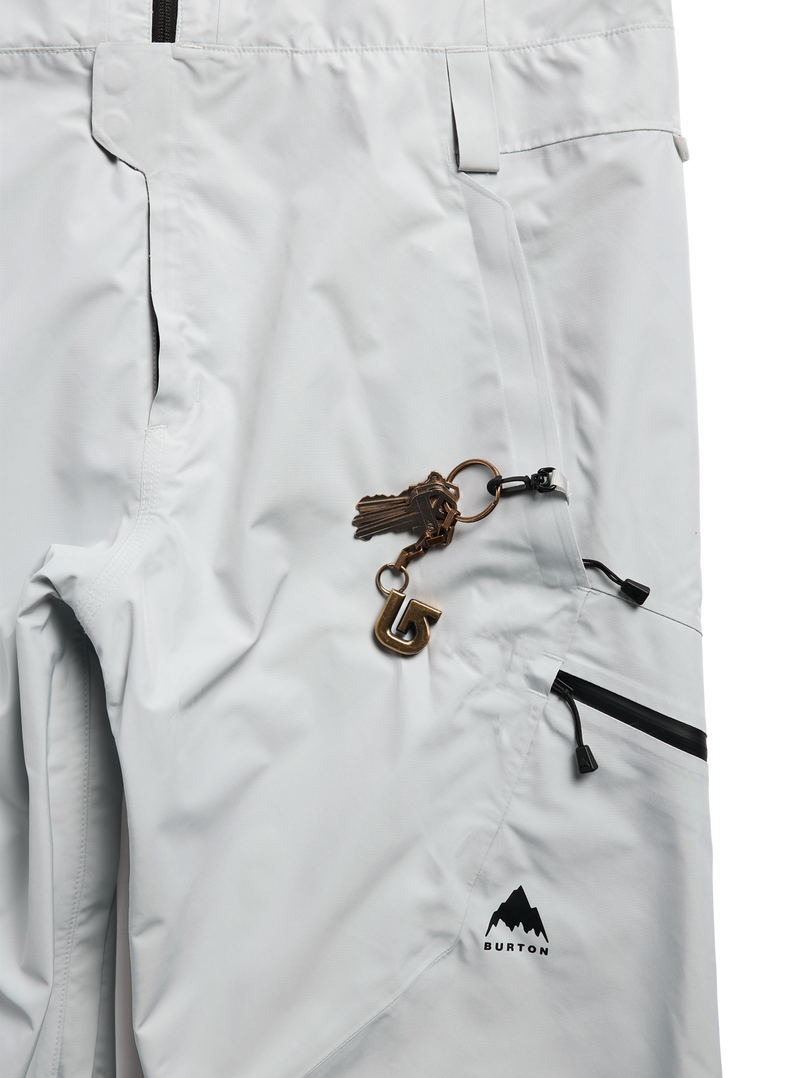 Load image into Gallery viewer, Burton Men's Reserve GORE-TEX 2L Bib Snow Pants Gray Cloud 302451027O
