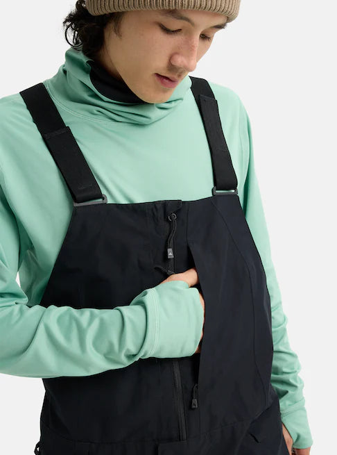 Load image into Gallery viewer, Burton Men&#39;s Reserve GORE-TEX 2L Bib Pants True Black 3024510A04
