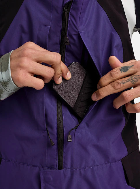 Load image into Gallery viewer, Burton Men&#39;s Reserve GORE-TEX 2L Bib Pants Prism Violet/True Black 3024510E4E
