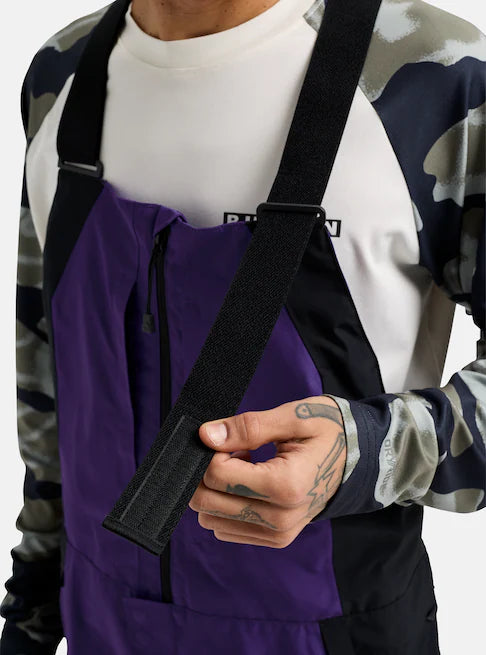 Load image into Gallery viewer, Burton Men&#39;s Reserve GORE-TEX 2L Bib Pants Prism Violet/True Black 3024510E4E
