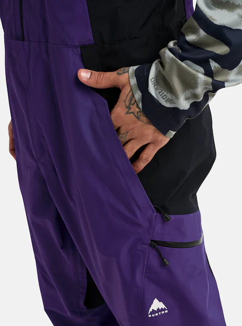 Burton Men's Reserve GORE-TEX 2L Bib Pants Prism Violet/True Black 3024510E4E