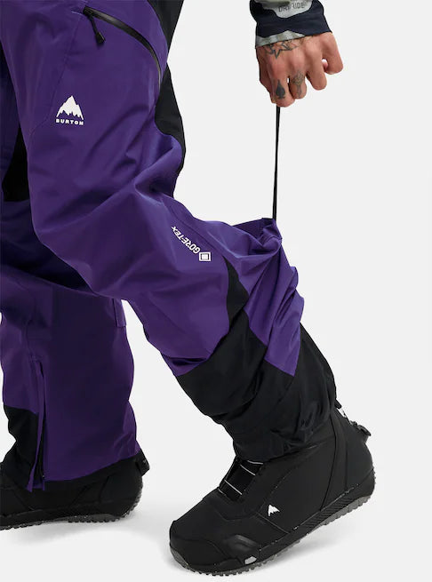 Burton Men's Reserve GORE-TEX 2L Bib Pants Prism Violet/True Black 3024510E4E