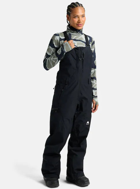 Load image into Gallery viewer, Burton Women&#39;s Reserve GORE-TEX 2L Bib Pants True Black 3024610A04
