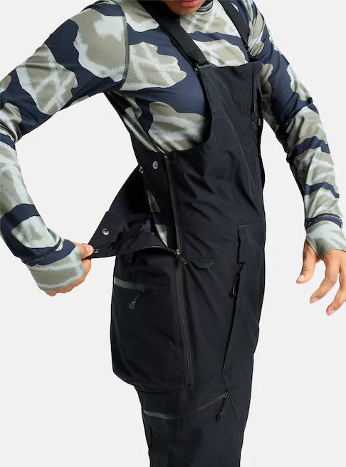 Load image into Gallery viewer, Burton Women&#39;s Reserve GORE-TEX 2L Bib Pants True Black 3024610A04
