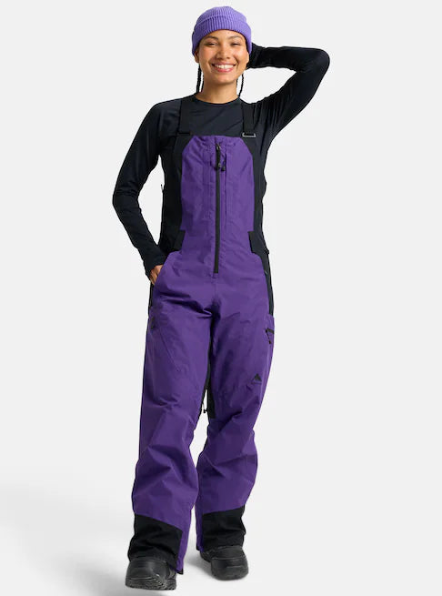 Burton Women's Reserve GORE-TEX 2L Bib Pants Prism Violet/True Black 3024610E4E