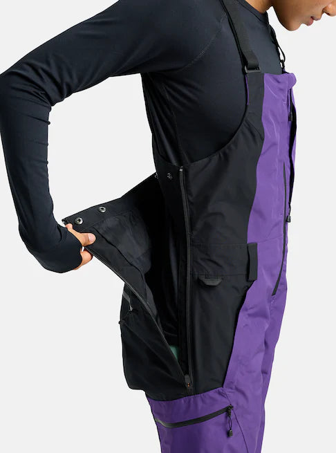 Burton Women's Reserve GORE-TEX 2L Bib Pants Prism Violet/True Black 3024610E4E