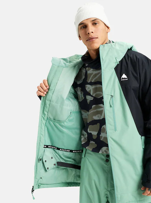 Burton Men's Reserve 2L Insulated Snow Jacket Soft Sage/True Black 3025310EY3