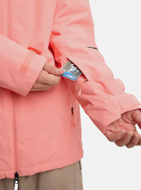 Load image into Gallery viewer, Burton Men&#39;s Reserve 2L Insulated Snow Jacket Sunrise Coral 3025310EYV
