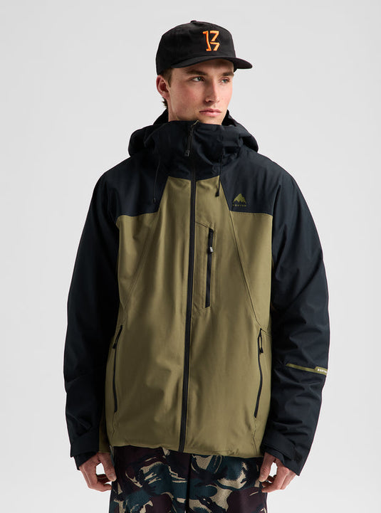 Burton Men's Burton Reserve 2L Jacket True Black/Dried Moss 3025510E9D