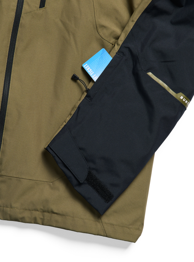 Load image into Gallery viewer, Burton Men's Burton Reserve 2L Jacket True Black/Dried Moss 3025510E9D
