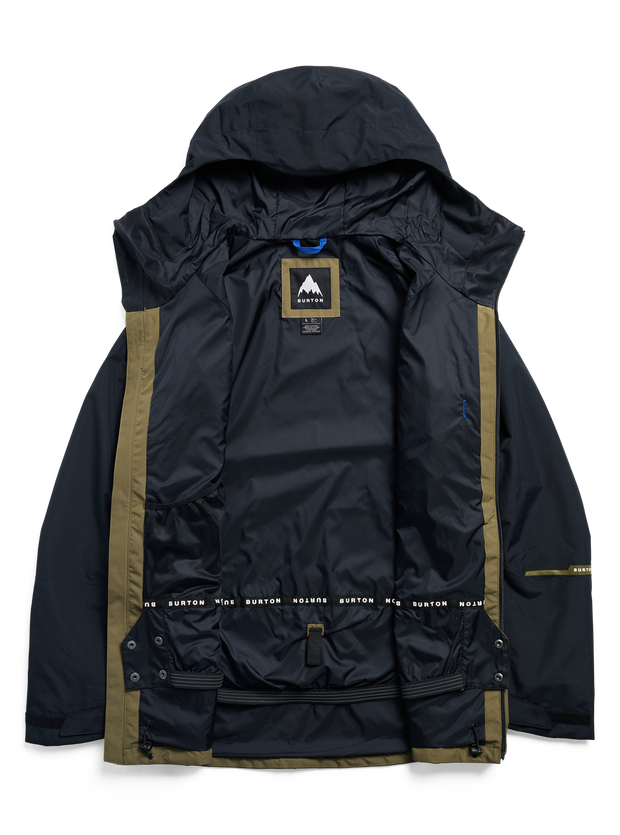 Load image into Gallery viewer, Burton Men's Burton Reserve 2L Jacket True Black/Dried Moss 3025510E9D
