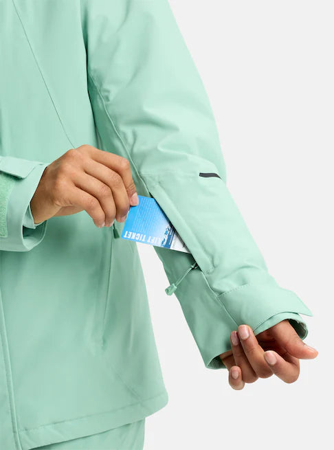 Load image into Gallery viewer, Burton Women's Reserve 2L Insulated Stretch Snow Jacket Soft Sage 3025810EWV
