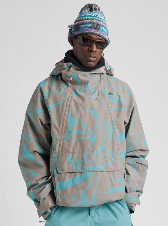 Burton Men's Reserve 2L Relaxed Anorak Snow Jacket Liquid Mineral 3025910EV