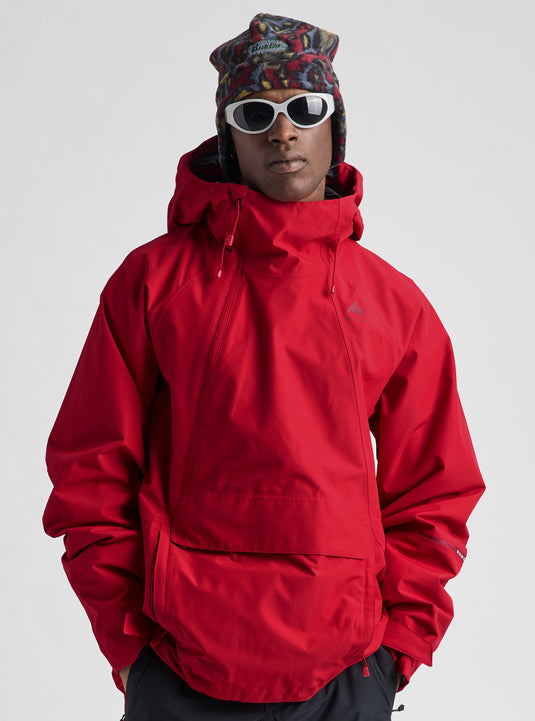 Burton Men's Reserve 2L Relaxed Anorak Snow Jacket Geranium Red 3025910E8F