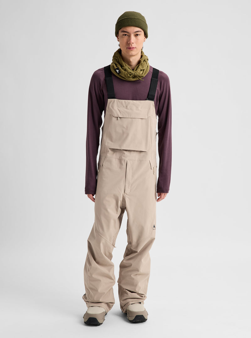 Load image into Gallery viewer, Burton Men's Reserve 2L Bib Snow Pants Summit Taupe 3026510AH2
