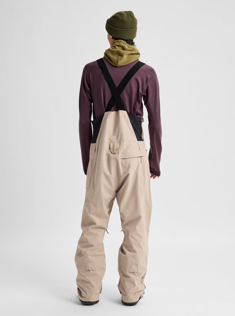 Load image into Gallery viewer, Burton Men's Reserve 2L Bib Snow Pants Summit Taupe 3026510AH2
