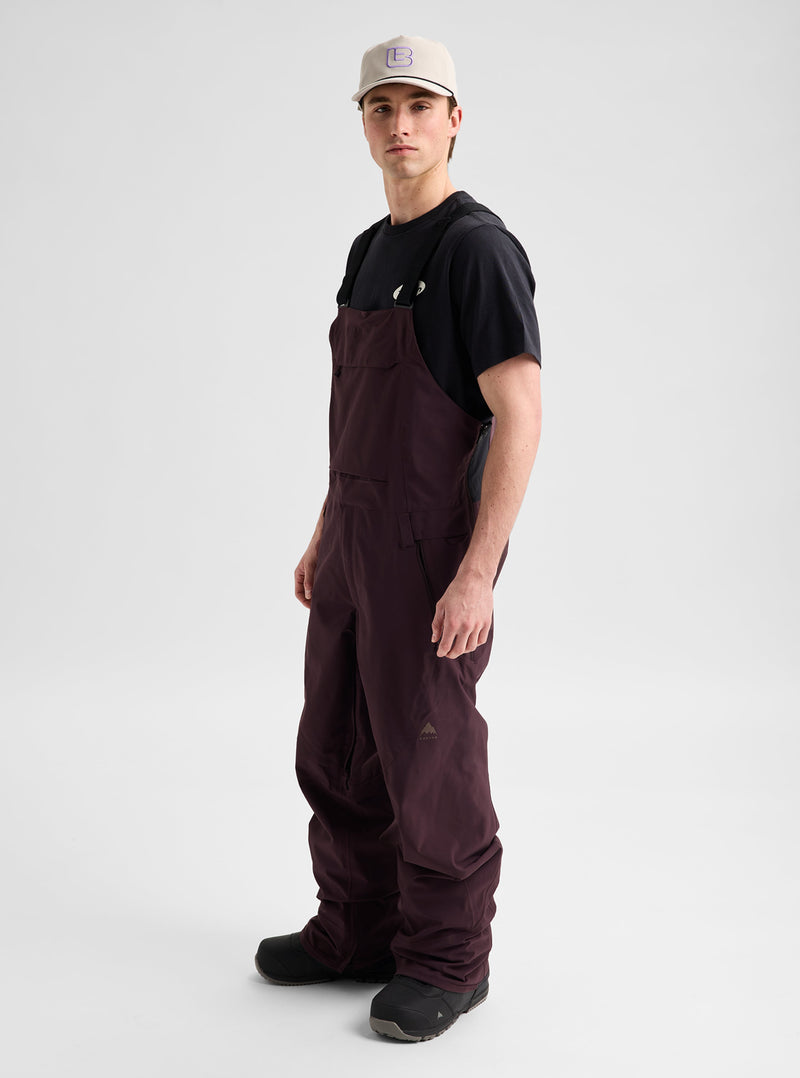 Load image into Gallery viewer, Burton Men's Reserve 2L Bib Snow Pants Bear Hug Brown 3026510E5C
